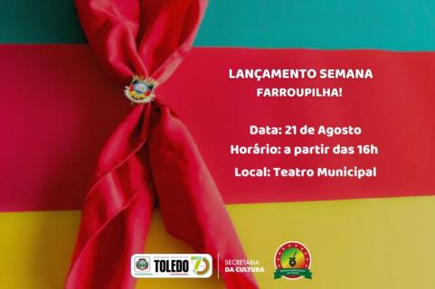 TOLEDO LANA, NESTE DOMINGO (21), 13 SEMANA FARROUPILHA E 1 FESFAT