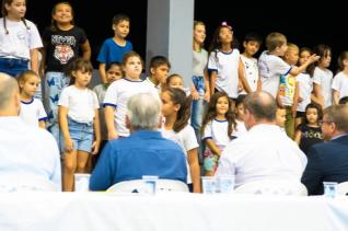 Comunidade celebra inaugurao do novo prdio da Alberto Santos Dumont