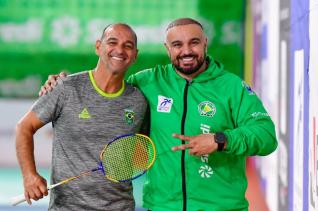 Marco Vasconcelos: realiza clnica em Toledo e elogia estrutura do badminton na Ao Social